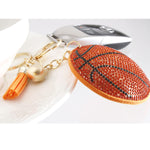 Load image into Gallery viewer, Orange Basketball Keychain Bag Charm
