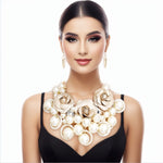 Load image into Gallery viewer, Radiant Gold Rose Pearl Ensemble
