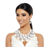 Load image into Gallery viewer, Silver Opulence Pearl Choker Ensemble
