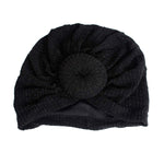 Load image into Gallery viewer, Black Stripe Donut Knot Turban
