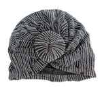 Load image into Gallery viewer, Silver Stripe Donut Knot Turban

